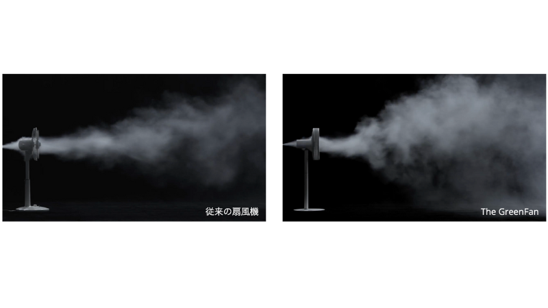 バルミューダ扇風機の風の出方